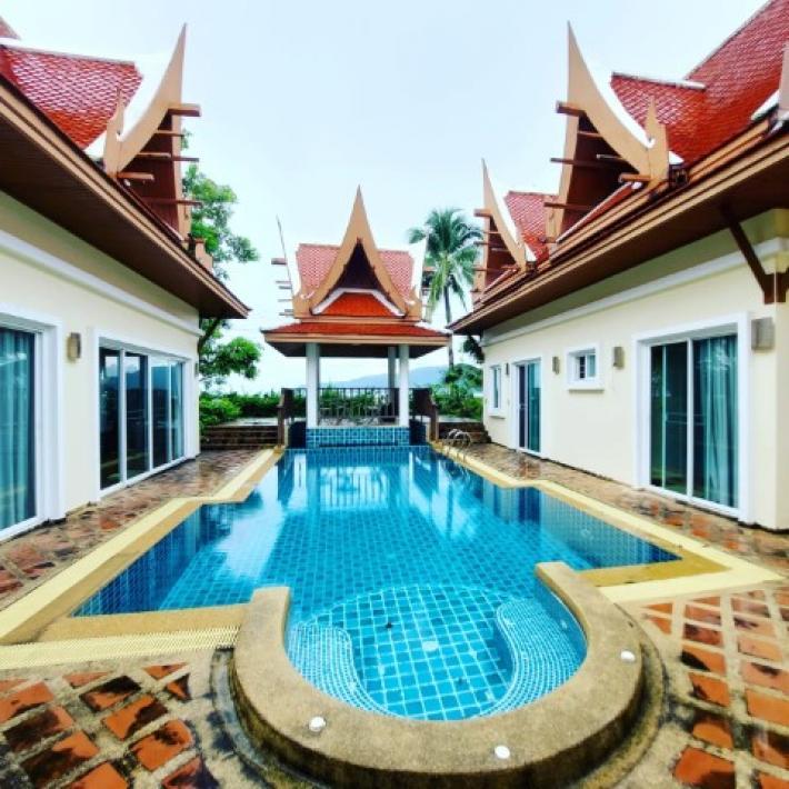 Seaview Thai Stlye Pool Villaราคา30ล้านบาท1000ตรม ใกล้หาดราไวย์